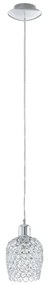 Eglo 94896 - Lampadario di cristallo BONARES 1 1xE27/60W/230V