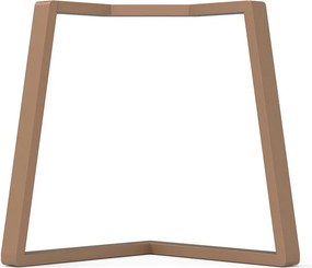 Gamba per mobili STEELMI Angolo in acciaio rame opaco L 78 x P 78 x H 70 cm