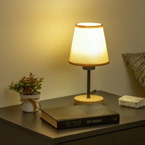 Brilagi - Lampada da tavolo NUBILA WOOD 1xE27/25W/230V quercia/marrone chiaro