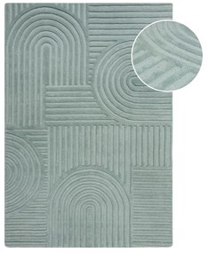 Tappeto in lana turchese 120x170 cm Zen Garden - Flair Rugs