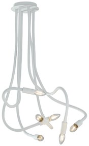 Lampadario Plafoniera Lover Eclettico Colore Bianco 40W Mis 120 x 150 cm