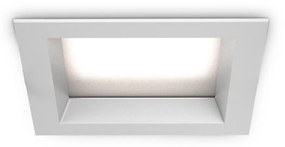Faretto Ad Incasso Contemporaneo Basic Alluminio Bianco Led 18W 3000K Ip65