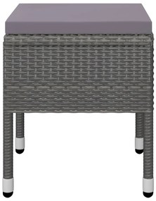 Set Mobili da Pranzo per Giardino 5 pz Grigio