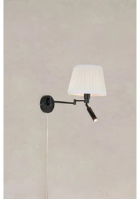 Markslöjd 109016- Lampada da parete LED PIVOT 1xE27/40W/230V + LED/4W crema/nero