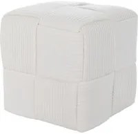 Pouf 38x38 cm crema