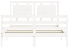 Giroletto con Testiera Bianco Small Double Legno Massello