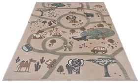 Tappeto beige per bambini 120x170 cm Animal Park - Hanse Home