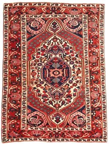 Bakhtiar Tappeto 160x210 Rosso (Iran) Annodato A Mano