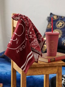 Sinsay - Confezione da 2 asciugamani in cotone Harry Potter - maroon