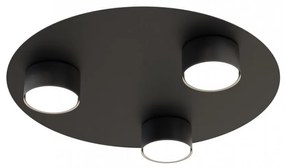 Lampada da soffitto in acciaio BOLX 3 nera 3xGX53 Colore del corpo Nero