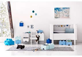 Scatola portaoggetti azzurra con due cassetti - LEGO®
