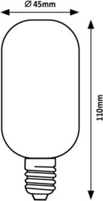 Rabalux 79006 - Lampadina LED FILAMENT T45 E27/4W/230V 4000K