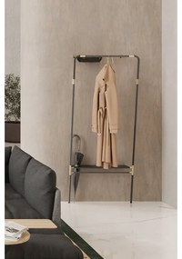 Set da corridoio in metallo nero Lean On Me - UMAGE