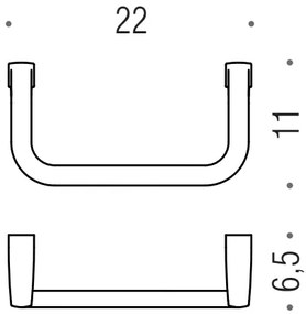 Colombo lulu b6231 porta salviette ad anello in ottone cromo