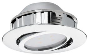 Faretto Ad Incasso Contemporaneo Pineda Policarbonato Cromo Led Integrato 5,5W