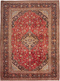 Kashan Tappeto persiano 350 x 260 Rosso (Iran) Annodato A Mano