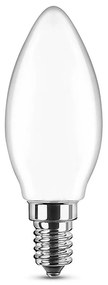 Lampadina Led Opaca a Filamento E14 C35 a candela 4W Bianco neutro 4000K Novaline