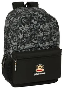 Zaino Scuola Paul Frank Join the fun Nero 30 x 46 x 14 cm