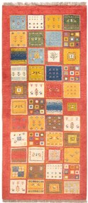 Gabbeh Tappeto persiano 90 x 200 Rosso (Iran) Annodato A Mano