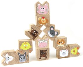 Milaniwood - Gioco equilibristo in legno - Animali fattoria