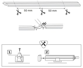 Striscia LED NEON 5m LED/40W/24V arancione IP65