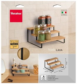 Organizer per spezie in legno York – Metaltex