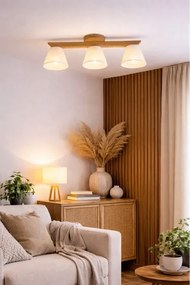 Plafoniera ANTONIO 3xE14/40W/230V rovere