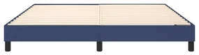 Giroletto a molle blu 180x200 cm in tessuto