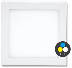 Ecolite LED-CSQ-CCT/18W/BI - Plafoniera LED RAFA 18W/230V bianco