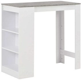 Tavolo Da Bar Con Ripiano Bianco 110x50x103 Cm /