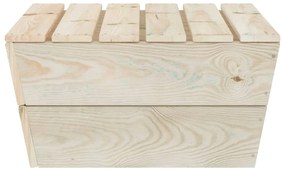 Tavolo da giardino 60x60x30 cm in legno di abete impregnato