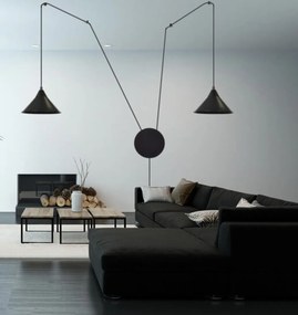 Piantana a Sospensione ABRAMO 2 BLACK