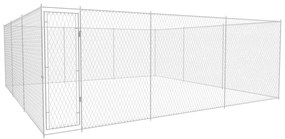 Canile Da Esterno İn Acciaio Zincato 570x570x185 Cm /