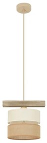 Brilagi - Lampadario a sospensione con filo FOREST 1xE27/15W/230V pino/beige/color crema