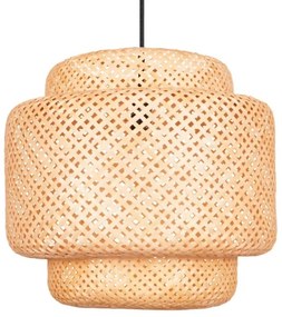 Lampadario a sospensione con filo BERTA 1xE27/20W/230V diametro 50 cm bambù