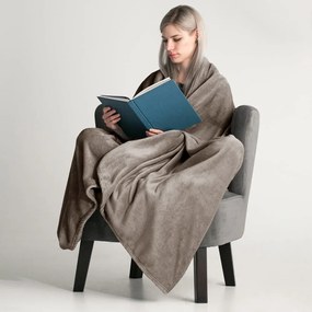 Plaid marrone , 150 x 200 cm Mic - DecoKing