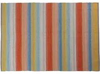 Tappeto moderno Cleveland, stile kilim, 100% cotone, multicoloree, 230x160cm