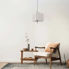 Lampadario a sospensione con filo HAVANA 1xE27/20W/230V diametro 50 cm beige