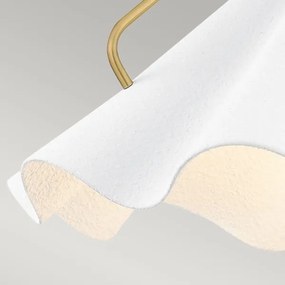 Quoizel QZ-MEJIA-1P-S-AB - Lampadario a sospensione con supporto rigido MEJIA 1xE27/60W/230V diametro 35,6 cm ottone