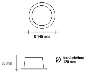 LOONY Faretto LED incasso tondo bianco dimmerabile 14W CCT regolabile