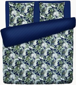 Set copripiumino in raso di cotone Jardin Orné, varie misure