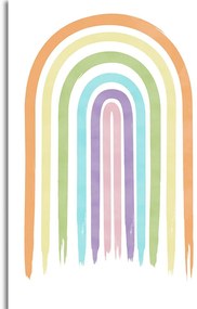 Stampa su tela – Arcobaleno pastello Mid-Century