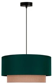 Duolla - Lampadario a sospensione con filo BOHO 1xE27/15W/230V diametro 45 cm verde/marrone