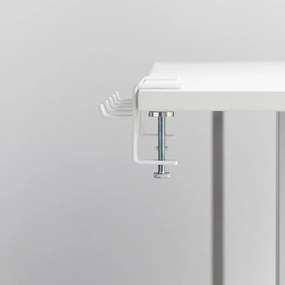 Gancio regolabile bianco opaco in acciaio Tower – YAMAZAKI