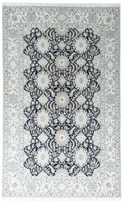 Nain Tappeto 330 x 200 Blu (Iran) Annodato A Mano