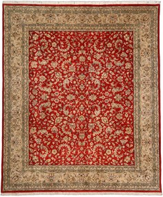 Isfahan Tappeto orientale 290 x 250 Beige (Indian) Annodato A Mano