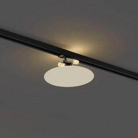 Plafoniera moderna beige per sistema di illuminazione a binario monofase a 2 luci - Iconic Pulley