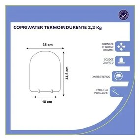 Copriwater POZZI GINORI Compatibile Serie LINEA e SELNOVA 3
