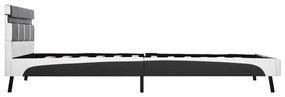 Giroletto con led grigio in similpelle 140x200 cm