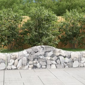 Cesti Gabbioni Ad Arco 9 Pz 200x30x40/60 Cm Ferro Zincato /